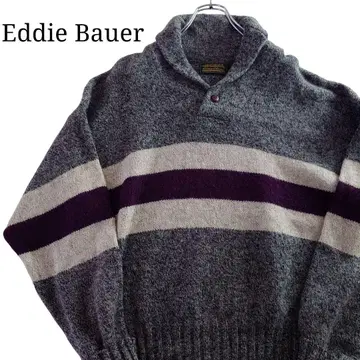 [블랙 택] Eddie Bauer 에디 바우어 숄카라 니트 80s