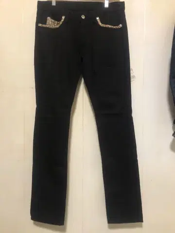 KING MOB 킹 모브 레오파드 파이핑 데님 W28 666