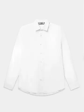 BALR. HEX-SERIES 슬림 셔츠 브라이트 화이트 긴팔 셔츠