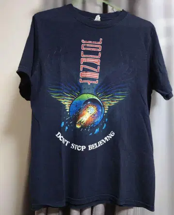 [ 00's ] JOURNEY 저니 밴딩 티셔츠 네이비 anvil 택