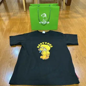 NASTYDOG T셔츠 M 블랙 쇼핑백 포함