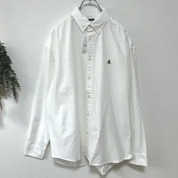 [ GAP ] 새상품 브라난베어 버튼 다운 셔츠 S 화이트