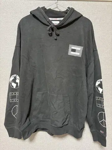 TOMMY JEANS 블랙 후드티 S 사이즈