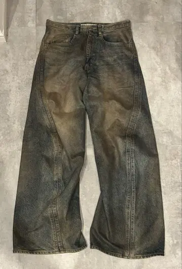 NVRFRGT 3D Twisted Wide Leg Jeans