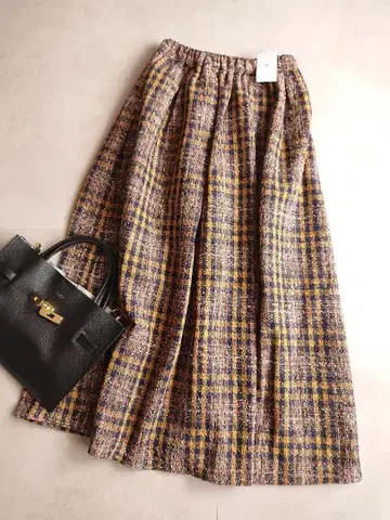 미사용 ITEMS URBANRESEARCH 자카드 턱 스커트