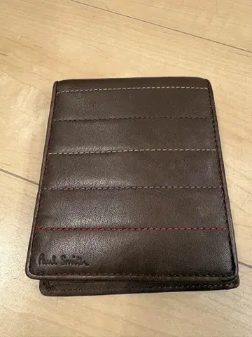폴 스미스 브라운 이단 접이식 지갑