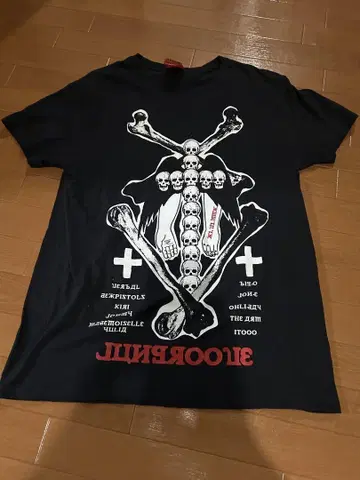 AMBUSH ANARCHY 스컬 디자인 T셔츠 블랙