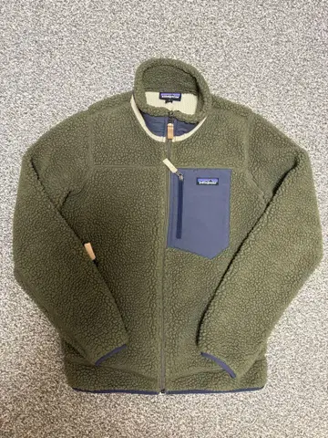 patagonia 플리스 자켓 S 올리브 그린