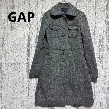 갭 그레이 체스터 코트 롱 XS 모 64% 여성용 새상품급