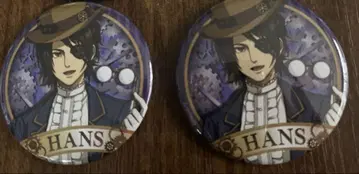 진격의 거인 마네키네코 캔뱃지 한지 2점