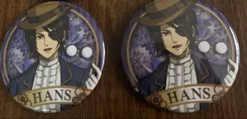 진격의 거인 마네키네코 캔뱃지 한지 2점