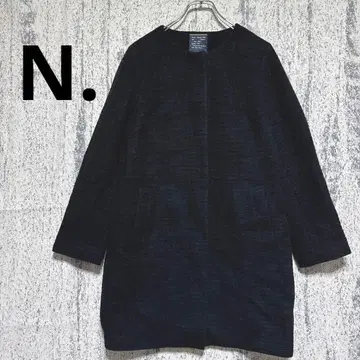N.dot 노카라 자켓 블랙 양모 80% 새상품급 여성용 깨끗함
