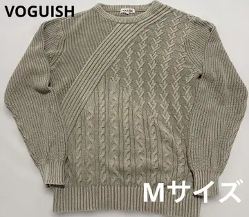 VOGUISH 베이지 케이블 짜임 니트 M
