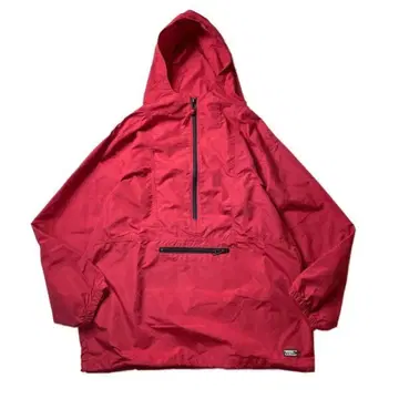 [ 90s ] USA제 L.L.Bean 나일론 아노락 후드티 레드 XL