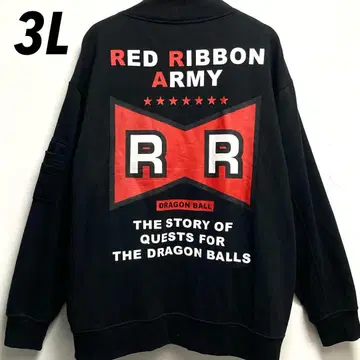 DRAGON BALL 레드 리본군 블루종 맨투맨 3L 블랙