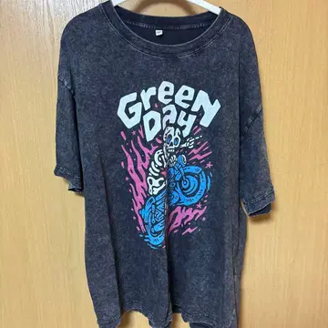 Green Day 스컬 디자인 T셔츠