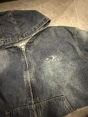 9090 Denim Zip Hoodie