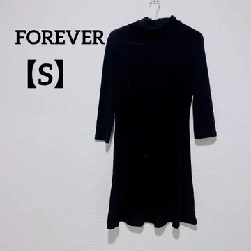 FOREVER 블랙 롱 원피스 [ S ]