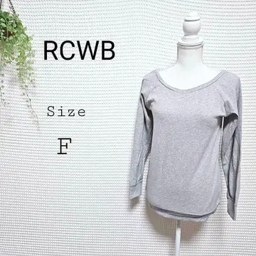 RCWB 그레이 V넥 긴팔 상의 사이즈 F