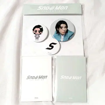 Snow Man 1st Pop Up 포토 카드 캔뱃지 세트 라울