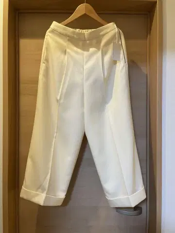 택 포함 새상품 GALLARDAGALANTE 화이트 와이드 팬츠