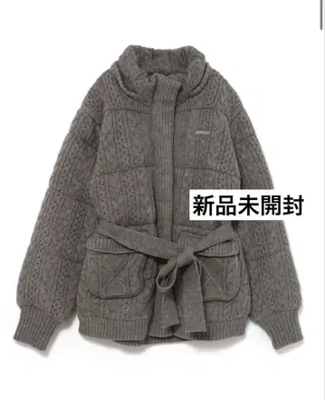 andmary Mary quilting knit shape jacket