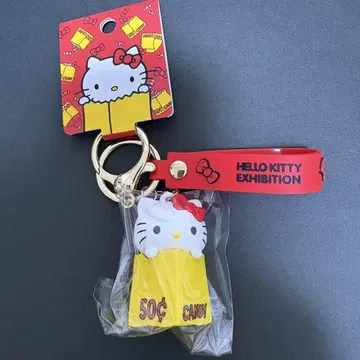 헬로키티전 러버 입체 키링