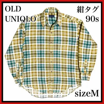 90s 올드 유니클로 체크 셔츠 플란넬 셔츠 빈티지 셔츠