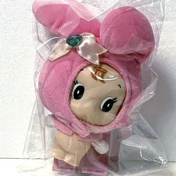 마이멜로디 큐피 콜라보 봉제 인형 소프트 비닐 핑크