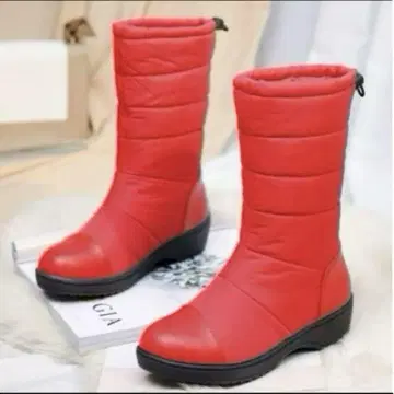 [ 새상품 ] 여성용 부츠 레드 세련된 걷기 편한 22.5cm