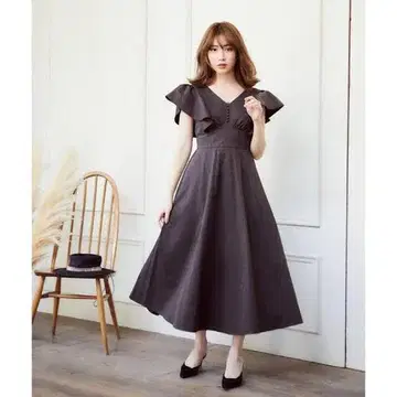 herlipto 하립투 Deep V Back Long Dress