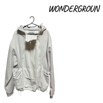 [ 새상품 ] WONDERGROUN 화이트 후드티 미사용품