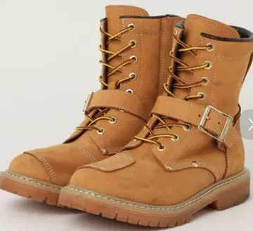 AVIREX AV2100 YAMATO 사이드 지퍼 가죽 바이커 부츠