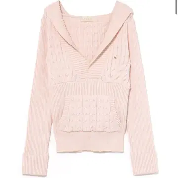andmary Taylor hoodie knit tops pink