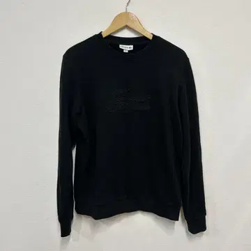 새상품급 LACOSTE 블랙 맨투맨 US M
