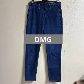 DMG 도밍고 다크 네이비 스키니 데님 허리밴딩