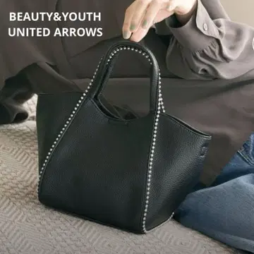 BEAUTY&YOUTH 볼 체인 미니 토트백 2way 블랙