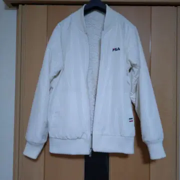 FILA 리버서블 보아 자켓 화이트