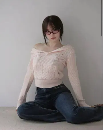 andmary Taylor hoodie knit tops pink