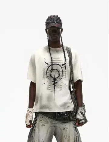 PERSONSOUL T셔츠 데미지 가공