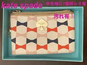 [안감에 얼룩 1곳 있음] kate spade 기하학 패턴 카드 케이스