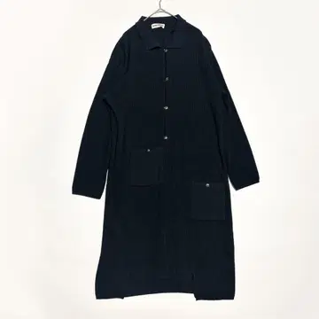 senso unico 카라 부착 니트 롱 가디건 블랙 M 사이즈