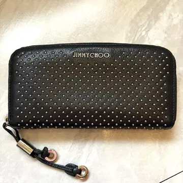 지미추 JIMMY CHOO 장지갑 스터드 블랙