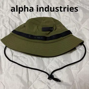 새상품 alpha industries 남녀 공용 올리브 그린 버킷 햇