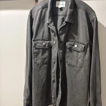 LACOSTE 그레이 데님 셔츠