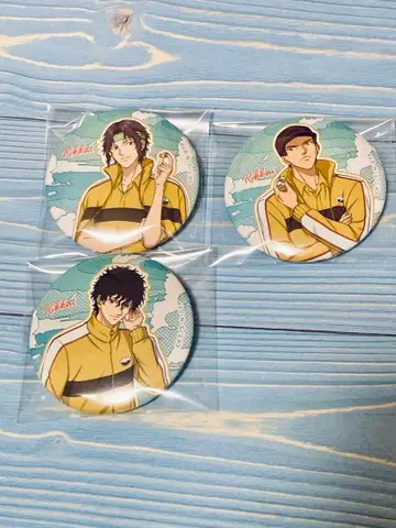 테니프리 이어폰 캔뱃지 키리하라 유키무라 사나다 신 테니스의 왕자님