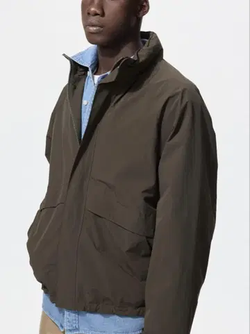 UNIQLO 24aw 윈드프루프 스탠드 블루종