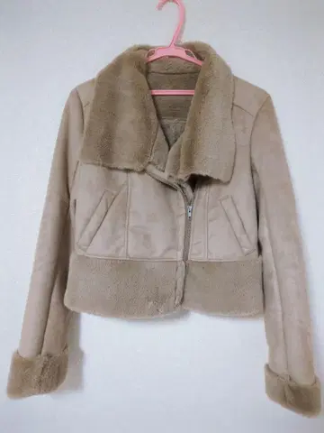 로얄 파티 페이크 무스탕 자켓 S