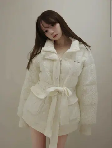 ANDMARY Mary 퀼팅 니트 쉐입 재킷