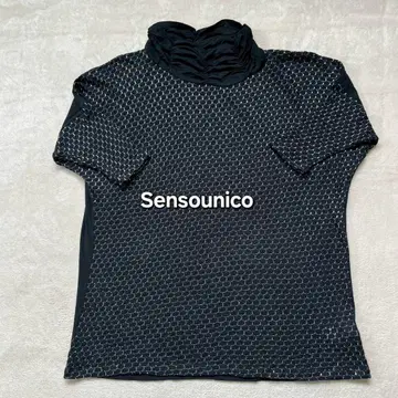Sensounico 마츠오 인터내셔널 하이넥 반팔 티셔츠